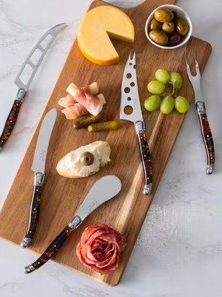 Languiole 5 Piece Artisan Tortoise Shell Cheese Knife Set