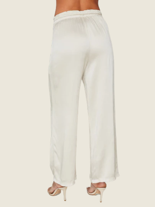 Viscose Wide Leg Palazzo Pant with Drawstring and Pockets