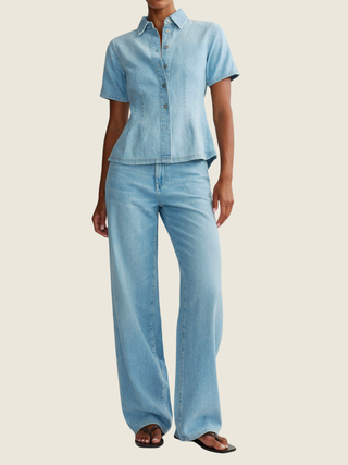 Kaylen Soft Barrel High Rise 32" Jeans