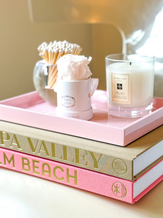 Classic Book Topper Tray - Blush