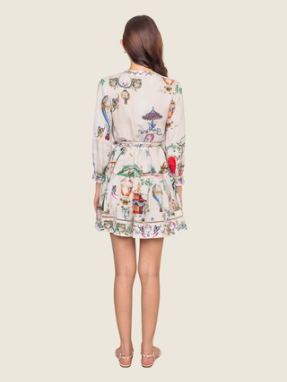 Tern Pleated Yoke Mini Dress