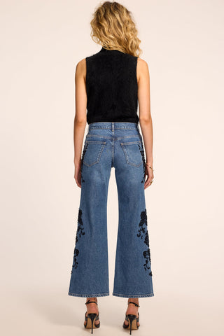 Lea Beaded Cropped Jean