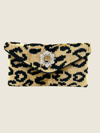 Leopard Patterned Lily Cocktail Clutch
