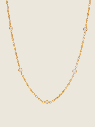 Celeste Delicate Station Necklace
