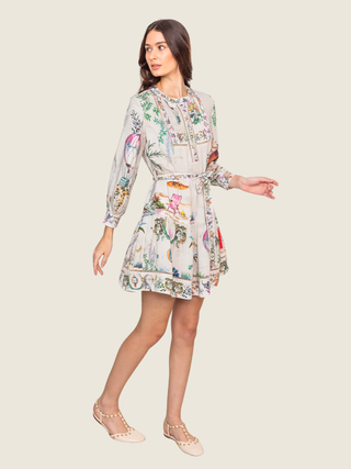 Tern Pleated Yoke Mini Dress