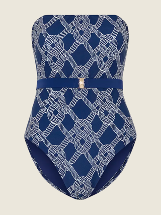 Rope Print One Piece