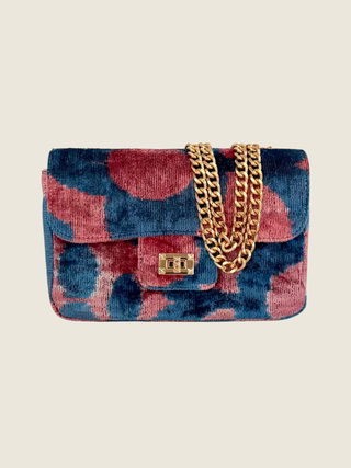 Brooke Bag - Blue and Pink