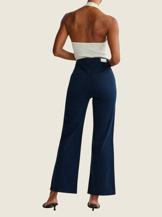 Karmine Refined Wide Leg High Rise 28" Jeans