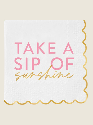 Beverage Napkin - Sip of Sunshine