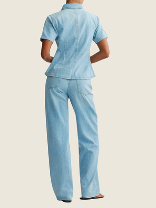 Kaylen Soft Barrel High Rise 32" Jeans