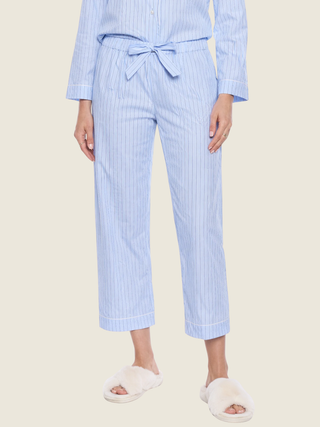 Margot Pinstripe Poplin Pajama Set