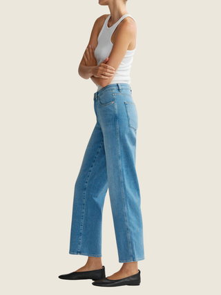 Pippa Refined Wide Leg Mid Rise Ankle