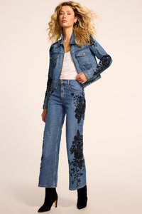 Lea Beaded Cropped Jean