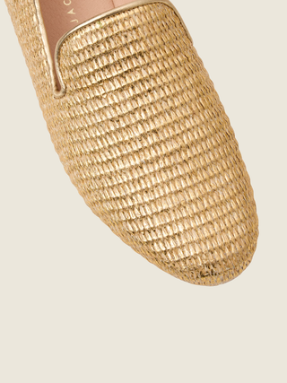 Bradley Loafer - Metallic Raffia