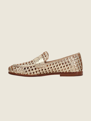 Faith Woven Loafer Gold