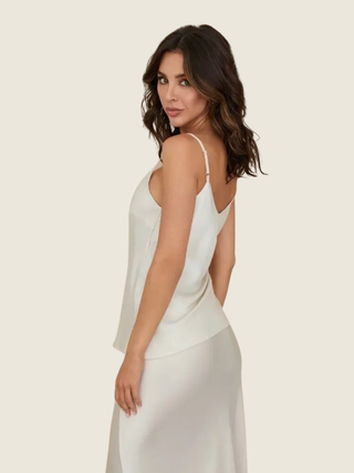 Adjustable Strap Silky Tank Top
