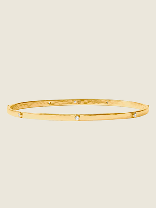 Crescent Stone Bangle
