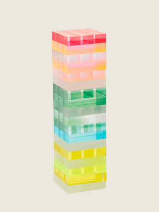 Ombre Lucite Sherbert Jumbling Tower Stacking