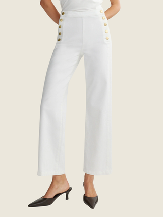 Karmine Refined Wide Leg High Rise 28" Jeans
