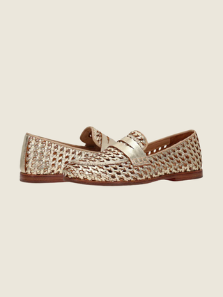Faith Woven Loafer Gold