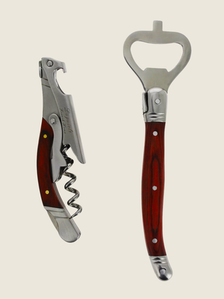 Laguiole Bottle Opener Bar Set with Pakkawood Handles