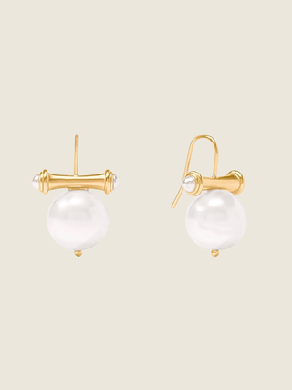 Bamboo Pearl Earring