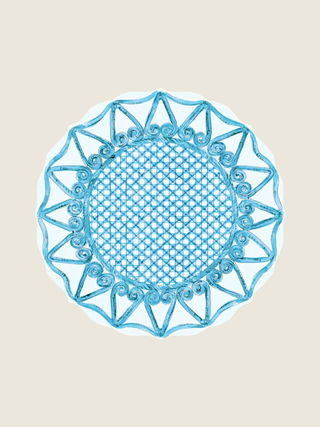 Cane Royal Blue Posh Die-Cut Placemat