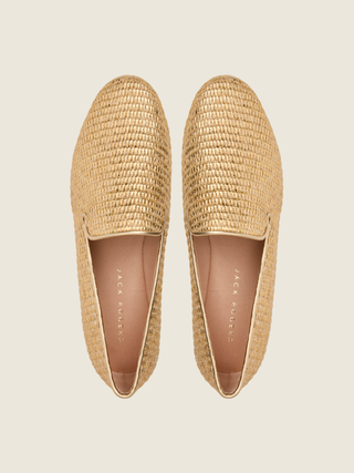 Bradley Loafer - Metallic Raffia