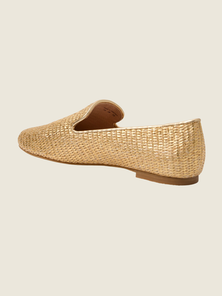 Bradley Loafer - Metallic Raffia