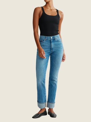 Halle Straight High Rise Instasculpt 29" Jeans