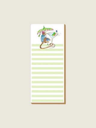Handpainted Monkey with Martini Luxe Skinny Pad