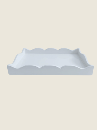 Scalloped Book Topper Tray - Cloud
