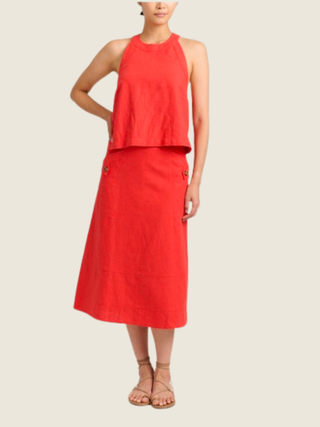 Alice Button Skirt