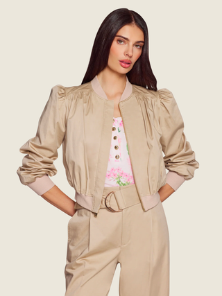 Sariah Cotton Sateen Bomber