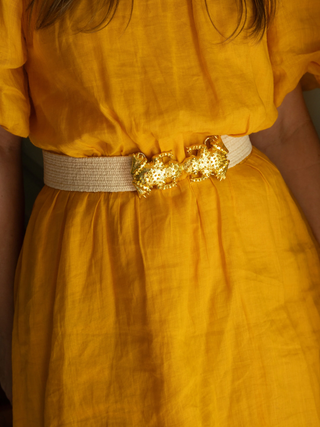 Stretch Raffia Belt Band