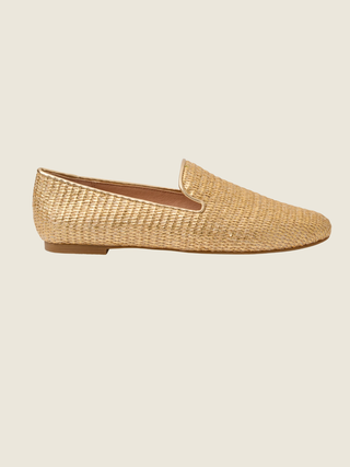 Bradley Loafer - Metallic Raffia