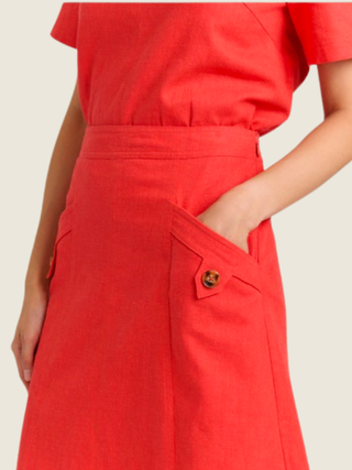 Alice Button Skirt