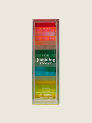 Ombre Lucite Sherbert Jumbling Tower Stacking