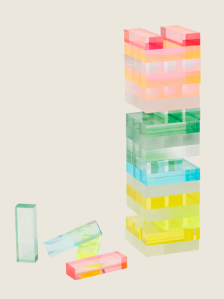 Ombre Lucite Sherbert Jumbling Tower Stacking