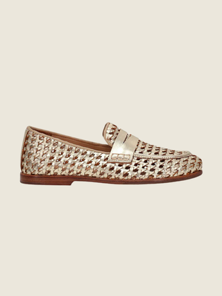 Faith Woven Loafer Gold
