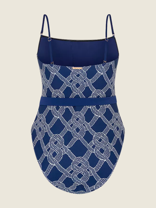 Rope Print One Piece