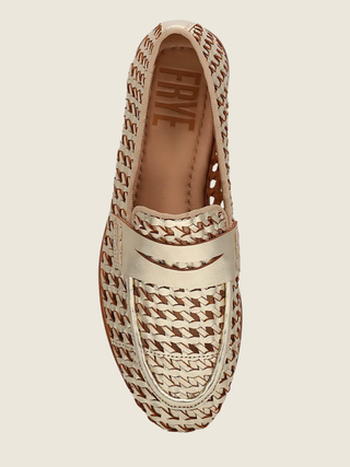 Faith Woven Loafer Gold