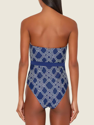 Rope Print One Piece